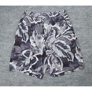 Lululemon Pace Breaker Shorts Men's Medium Gray Floral Graphic Lined 9" Inseam *